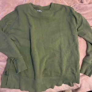 💰5/$10 Time and Tru Olive Green Pullover Sweatshirt